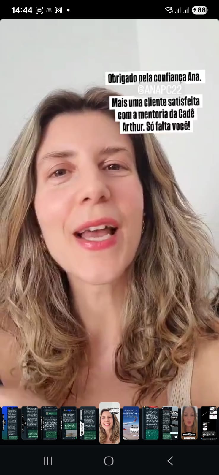 Depoimento de aluno satisfeito